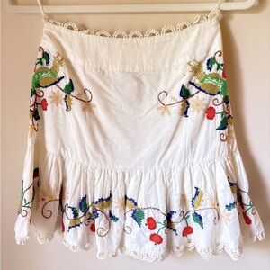 Farm Rio Embroidered Skirt, XS